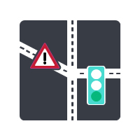 Signs, Signals & Warnings ist ein Datensatz, der Verkehrsregeln oder Situationen enthält, die besondere Aufmerksamkeit erfordern.